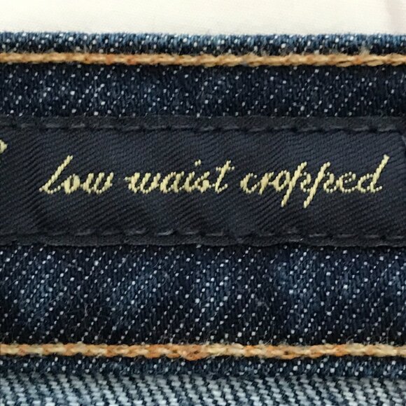 Citizens of Humanity Kelly# 063 Stretch Low Waist Cropped Jeans Women 26 Blue - Picture 6 of 14